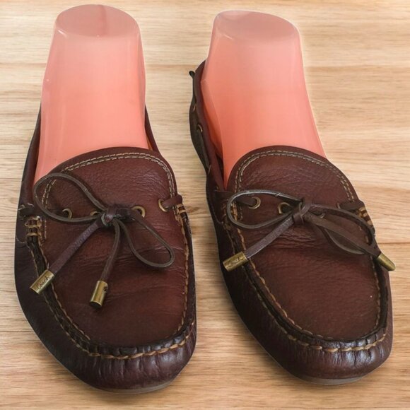 COACH (8B) Patrice A2893 Soft Tumbled Chestnut Slip In Loafers - Picture 5 of 13